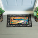Seaside Retreat Flocked Coir Sassafras Switch Mat, Alligator, 22"x10"