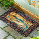 Seaside Retreat Flocked Coir Sassafras Switch Mat, Alligator, 22"x10"