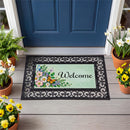 Welcome Butterfly Garden Wreath Sassafras Switch Mat