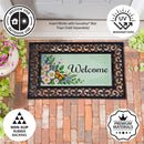 Welcome Butterfly Garden Wreath Sassafras Switch Mat