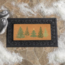 Shades of Green Flcoked Coir Sassafras Mat, 22"x10”