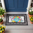 Happy Easter Egg Wreath Sassafras Switch Mat