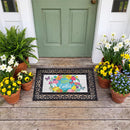 Happy Easter Egg Wreath Sassafras Switch Mat