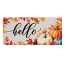 Hello Fall Pumpkin & Leaves Sassafras Switch Mat
