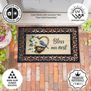 Bless Our Nest Floral Wreath Sassafras Switch Mat