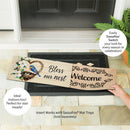 Bless Our Nest Floral Wreath Sassafras Switch Mat