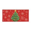 Joyful Traditions Nostalgia Christmas Tree Flocked Coir Sassafras Switch Mat, 22"x10"