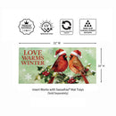 Snowbirds Sassafras Switch Mat, Love Warms Winter