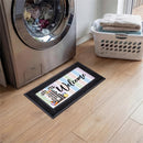 Buffalo Plaid Bunny Welcome Sassafras Switch Mat