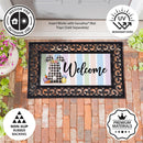 Buffalo Plaid Bunny Welcome Sassafras Switch Mat