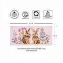 Hop Into Spring Bunny Pair Sassafras Switch Mat