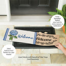Welcome Blue Hydrangea Sassafras Switch Mat