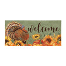 Grateful Gatherings Turkey Flocked Coir Sassafras Switch Mat,  22"x10"