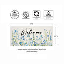 Welcome Blue Wildflower Sassafras Switch Mat