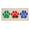 Christmas Pawprint Trio Sassafras Switch Mat
