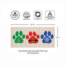 Christmas Pawprint Trio Sassafras Switch Mat