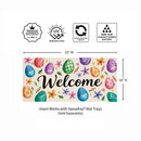 Colorful Egg Welcome Sassafras Switch Mat