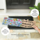 Hop Into Spring Floral Pattern Sassafras Switch Mat