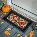 Grateful Gatherings Butterfly Flocked Coir Sassafras Switch Mat,22"x10"