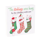 Twas The Night Figurine, Wood Tabletop Sign, 4"H, Asst of 3, CDU
