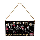 San Francisco 49ers Halloween Wood Wall Sign, 6x11