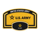 US Army USA Stamped Steel Wall Sign, 11" x 17"