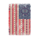 Americana BOHO By JG, 15.5"L x 11.5"H Medium Metal Wall Sign, Boho Americana Flag