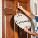 Canada Strong Bienvenue Wood Door Decor, Filigree, 18"