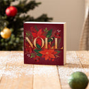 Holly Homestead Sign Wood Block, "Noel", 6"x6"