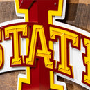 Iowa State University Layered Metal Wall Art