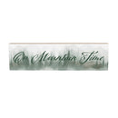 High Country Painting Wood Mantle Sign, "On Mountain Time", 18"x5"