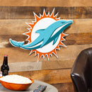 Miami Dolphins Layered Metal Wall Art