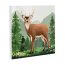 High Country Wilderness Indoor Wall Decor, Wood, Deer, 12"x12"