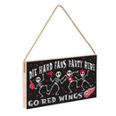 Detroit Red Wings Halloween Wood Wall Sign, 6x11