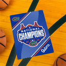 University of Florida, Mens NCAA Basketball Champions Metal Wall Sign, 11.5" x 15.5"