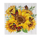 Harvest Blossom Sunflower Indoor Wall Decor, 12"x12"