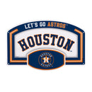 Houston Astros USA Embossed Steel Wall Sign, 11" x 17"