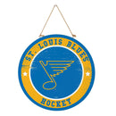 St Louis Blues 2025 Round Door Decor with Hanging Rope, 18x18