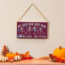Colorado Avalanche Halloween Wood Wall Sign, 6x11