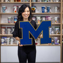 University Of Michigan Layered Metal Wall Art
