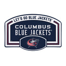 Columbus Blue Jackets USA Embossed Steel Wall Sign, 11" x 17"