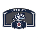 Winnipeg Jets USA Embossed Steel Wall Sign, 11" x 17"