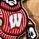 University of Wisconsin-Madison Standing Bucky Layered Metal Wall Art