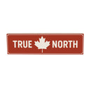 Canada Strong Vintage Wood Mantle Sign, "True North", 18"x5"