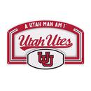 University of Utah USA Embossed Steel Wall Sign, 11" x 17"