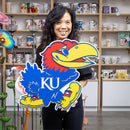 University of Kansas Layered Metal Wall Art