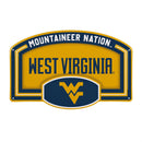 West Virginia University USA Embossed Steel Wall Sign, 11" x 17"