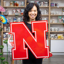 University of Nebraska Layered Metal Wall Art