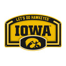 University of Iowa USA Embossed Steel Wall Sign, 11" x 17"