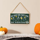 Green Bay Packers Halloween Wood Wall Sign, 6x11